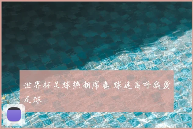 世界杯足球热潮席卷 球迷高呼我爱足球