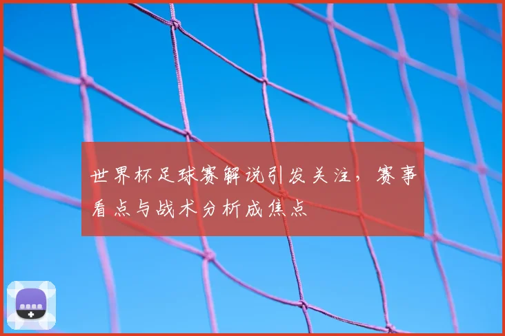 世界杯足球赛解说引发关注，赛事看点与战术分析成焦点